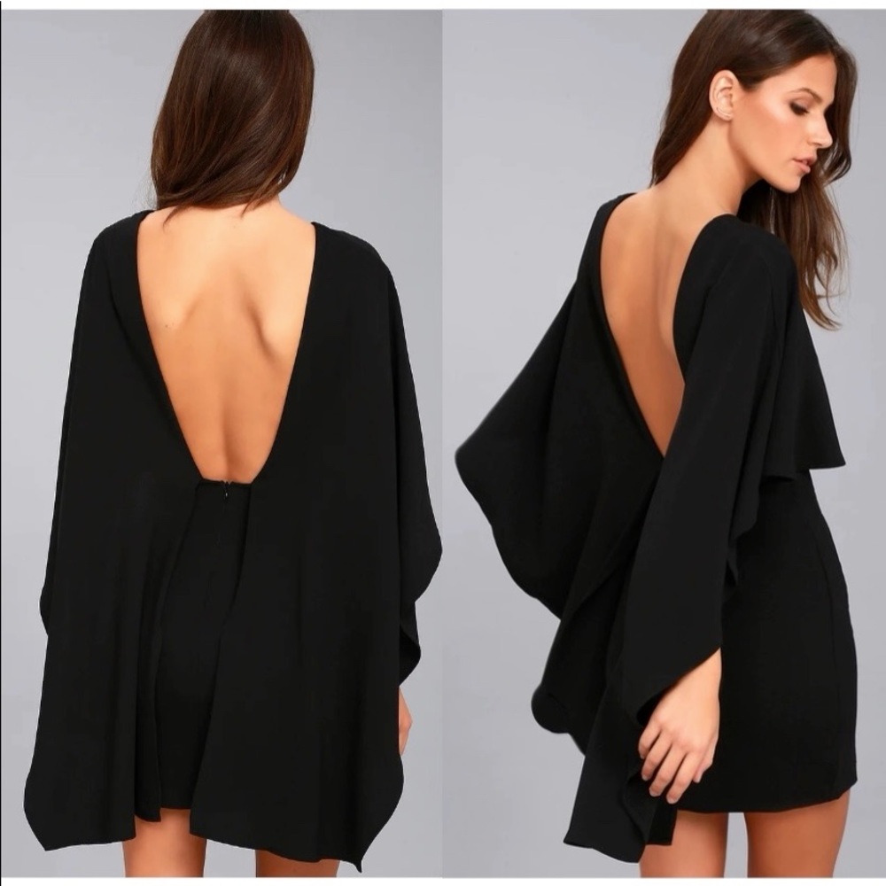 Black Backless Dress